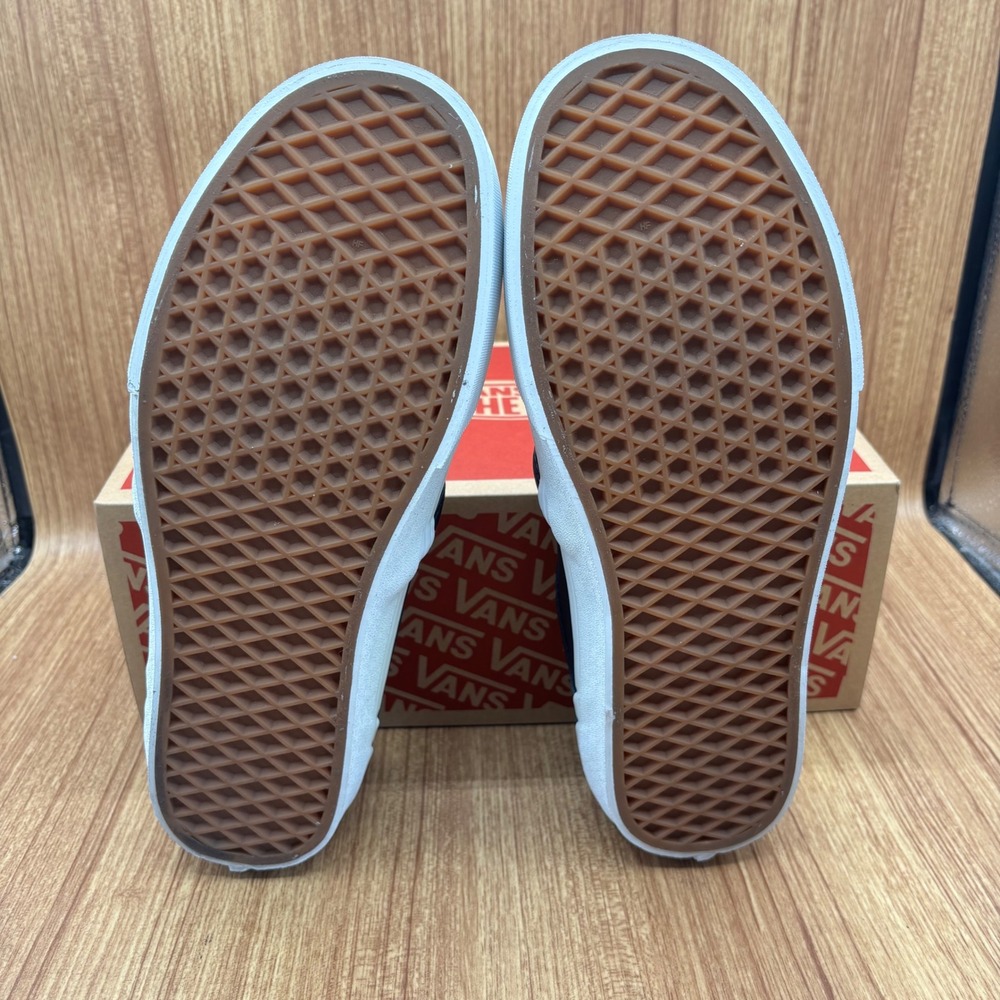 Vans Asher Deluxe Slip On Women 11 Black Tumble Leather New Ortholite V - Picture 4 of 6